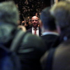 Jeff Bezos, the founder and chief executive of Amazon, is well on his way to becoming the richest person in the world. ANDREW KELLY / REUTERS
